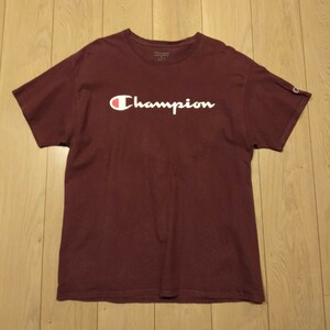 USA古着卸 XLサイズ Champion チャンピオン 文字ロゴ プリント Tシャツ 