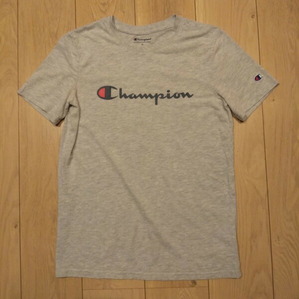 USA古着卸 XLサイズ Champion チャンピオン 文字ロゴ プリント Tシャツ 