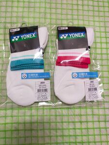 YONEX ソックス ヨネックス 抗菌防臭　　ホワイト 靴下　グリーン　ピンク