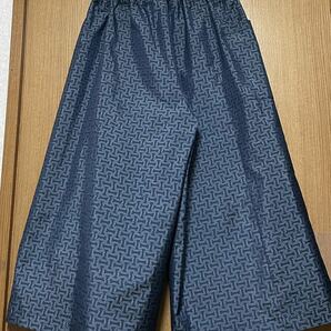 着物リメイク 大島のスカート見えガウチョパンツ フリーサイズの画像2