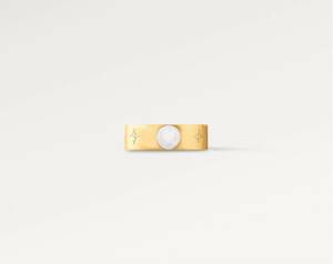 【美品】LOUIS VUITTONルイヴィトン リング 指輪 モノグラム バーグ・ナノグラム ピンクゴールド Mサイズ M00211