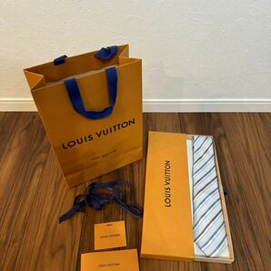 【極美品】LOUIS VUITTON ルイヴィトン ネクタイ LV 水色系 モノグラム 人気 完売品の画像1