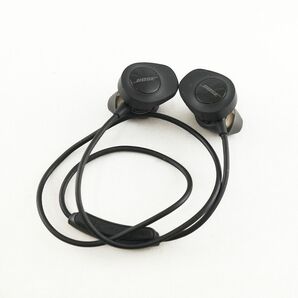 BOSE SoundSport wireless headphones ワイヤレスイヤホン USED美品 スポーツ向け 防滴 NFC対応 マイク ブラック ポーチ付 完動品 V0345の画像2