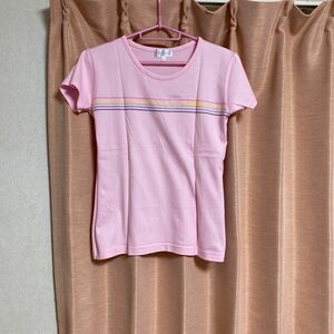 kaepa 半袖Tシャツ　　Ｌサイズ 新品同様　　ピンク系　　 コットン