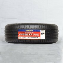 送料無料 215/45R18 93W XL GOODYEAR グッドイヤー イーグル EAGLE F1 SPORT 21年製 正規品 新品 サマータイヤ 1本価格 【セール品】_画像1