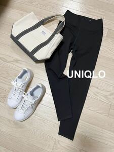 UNIQLO　ユニクロ｜エアリズムUVカットソフトレギンス　ブラック　S｜ウエスト60-66cm　フィットネス