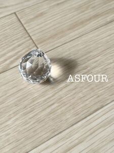 ASFOUR　アスフォー　アスフール　クリスタルボール　約30mm　クリア｜サンキャッチャー　カットガラス　レインボーメーカー