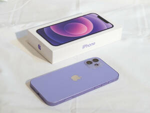 【バッテリー99%】Apple iPhone12 128GB Purple パープル SIMフリー