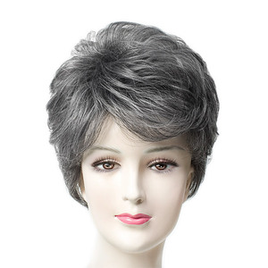  white . Mix full wig wig Short perm Karl height . year distribution medical care for wig also wig gray hair silver 67695-65a2
