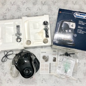 C940 Delonghi デロンギ エスプレッソ カプチーノメーカー EC221B 現状品 動作未確認 箱、説明書付きの画像1