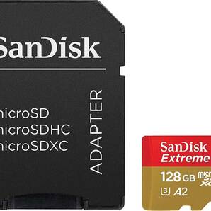 新品 未使用品 !! SanDisk Extreme microSDXC 128GB アダプター付属 サンディスク エクストリーム の画像2