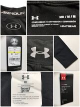 【新品】 UNDER ARMOUR HG COMPRESSION アンダーアーマー ヒートギア コンプレッション インナーウェア トップス サイズMD 長袖 黒_画像5