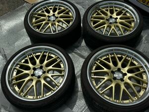 WORK ランベック LM1 21インチ☆PCD114.3 9.0J 9.5j +38 リム径70mm 215/35r21 夏タイヤ　TOYO アルファード　ヴェルファイア