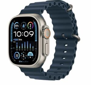 アップルウォッチウルトラ2 Apple Watch Ultra 2（GPS + Cellularモデル）- 49mmチタニウムケースとブルーオーシャンバンド