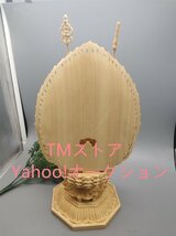 極美品★木彫 仏像 千手観音 仏教美術 木造千手観音 蓮華丸台座 総高28cm_画像3