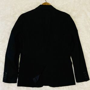 ナノユニバース セットアップ スーツ テーラードジャケット ブレザー 2B 総裏地 洗える オンオフ メンズ M ブラック 黒 NANO UNIVERSEの画像6