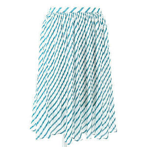  Pinky & Diane P&D white green pattern pleated skirt 38