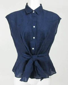  Ined INED navy blue no sleeve blouse 7