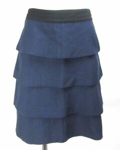 クリアインプレッション CLEAR IMPRESSION 紺 ティアード スカート 1