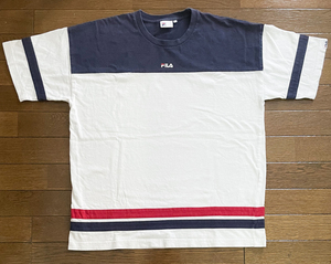 FILA フィラ 半袖 Tシャツ Lサイズ　白　紺　赤