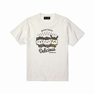 【新品未開封】　ちいかわカフェ　ちいかわCafe Tシャツ デリシャス オフ白　Sサイズ 半袖Tシャツ