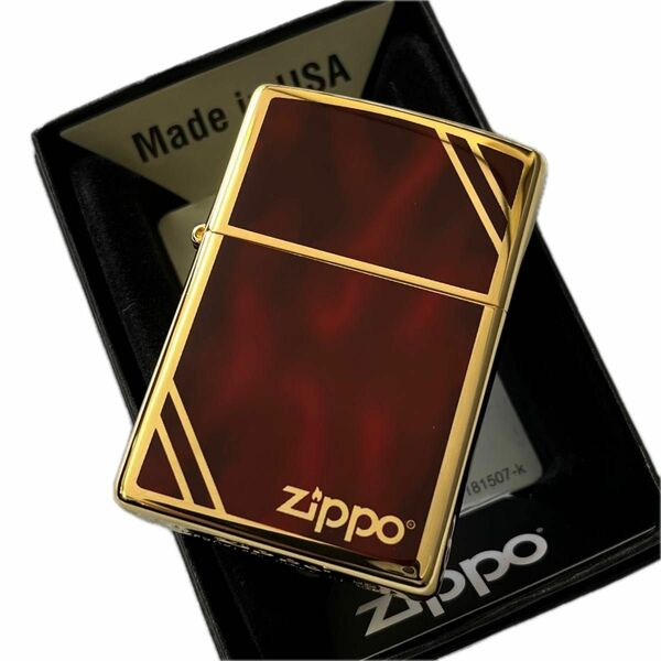 ZIPPO マーブルブラウン　ゴールド　ジッポー　新品　コレクション