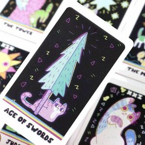 タロットカード オラクル The Weird Cat Tarot ウィアード キャット 猫 ネコ ねこ 占い 占星術の画像7