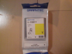  prompt decision printer ink GRAPHTEC graph Tec ink tanker IJ-91001 Y other color . exhibiting 