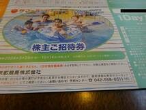 東京都競馬 株主優待 サマーランド 株主ご招待券 有効期限：2024年10月14日　送料無料_画像3