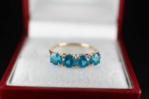  rarity Britain England Gold ring ring 9ct natural apatite Vintage original gold original gold proportion 375 gem jewelry expert evidence J94