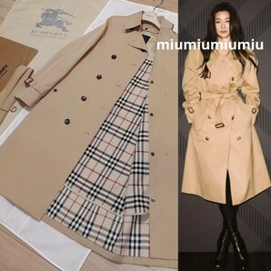 最終価格●本物上質● バーバリーロンドン BURBERRY LONDON バーバリー トレンチコート ノバチェック ベージュ ハニーベージュ S M 素敵の画像1