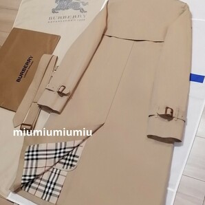 最終価格●本物上質● バーバリーロンドン BURBERRY LONDON バーバリー トレンチコート ノバチェック ベージュ ハニーベージュ S M 素敵の画像7