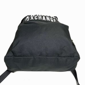 【アルマーニエクスチェンジ】本物 ARMANI EXCHANGE リュック ロゴモチーフ リュックサック バックパック 黒色 ナイロンキャンバス メンズの画像3