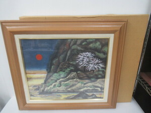 Art hand Auction J4583 Guaranteed authentic Artist: Koufu Title: Afterglow Oil painting Framed, Painting, Oil painting, Nature, Landscape painting