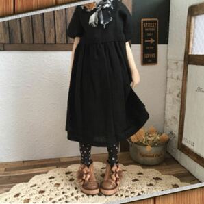 ＊革＊ステッチ&お花＊ブーティ＊濃淡ブラウン＊ブーツ靴＊ヴィンテージ風＊栃木レザー＊Outfit＊Doll Shoes＊ブライス/ピュアニーモS＊の画像6