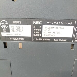 NEC Lavie Nr15 PC-9821 ノート 通電OK 60415-1の画像7