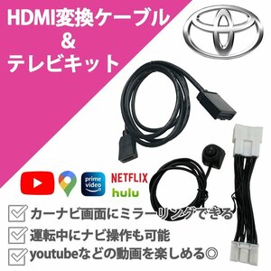 RAV4 PHEV含む AXAP54 R4.10 ～ トヨタ メーカーオプション 8インチ 10.5インチ キャンセラー HDMI 走行中 テレビ 見れる ナビ操作 車