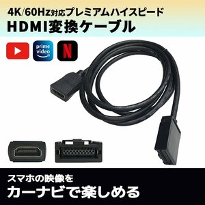 クラウン クロスオーバー TZSH35 ディスプレイオーディオ Plus 12.3インチ トヨタ HDMI E A 変換 ケーブル スマホ ナビ ミラーキャスト 車