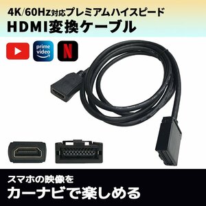 プリウス MXWH60 65 メーカーオプション トヨタ HDMI Eタイプ Aタイプ 変換 ケーブル スマホ カーナビ 画面 動画 ミラーキャスト 映像出力