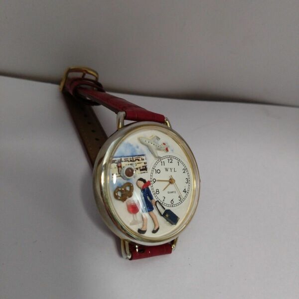 レア JAL 腕時計 CA キャビンアテンダント クォーツ 稼働品