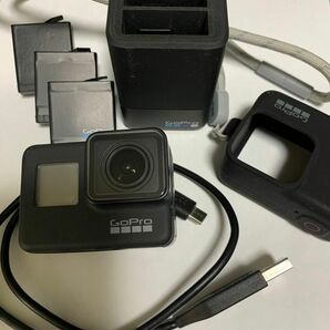 GO PRO7 バッテリー　充電器セット　ネックレスタイプストラップ付き