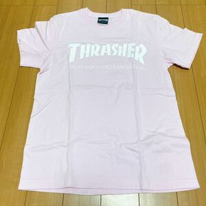 THRASHER Tシャツ ピンク M