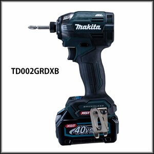 送料無料　新品◆マキタ◆充電式 インパクトドライバ TD002GRDXB ブラック 40Vmax バッテリBL4025×2本 充電器DC40RA ケース付 札幌