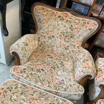 札幌市内送料無料 中古●マルニ/maruni●シングルソファ オットマン付き 猫脚 マキシマム アンドリュー　②_画像3