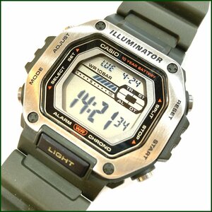 開封済未使用●CASIO/カシオ●デジタル腕時計 MWD-110H-3AJF カーキ 説明書付き