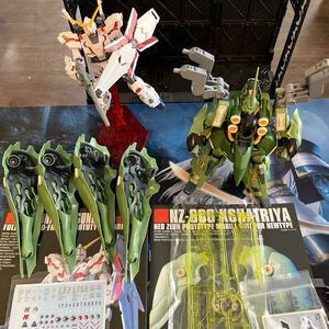 HGUC 1/144 クシャトリヤ　ユニコーンガンダム　素組　2体セット　組み立て完成品　※送料無料　完成品　素組　ガンダム　デカール付き