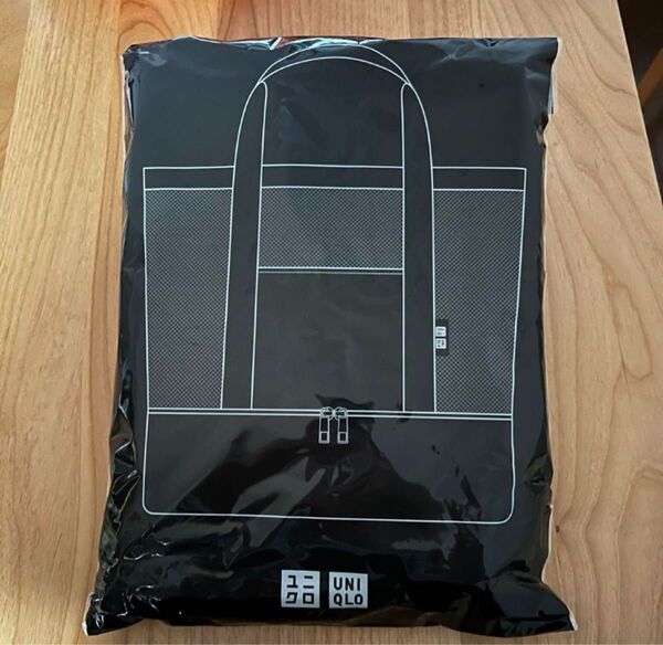 ユニクロ ノベルティ メッシュトートバッグ 黒 エコバッグ 保冷バッグ