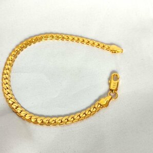 Bracelet Gold 金 ブレスレット チェーン ゴールド 鍍金 メンズ レディースの画像2