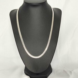 Silver Necklace 真贋不明 喜平ネックレス 48cm シルバー チェーン ネックレスの画像2