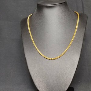 喜平 ネックレス 18K Gold Plated チェーン ネックレス 金 ロープチェーンの画像3